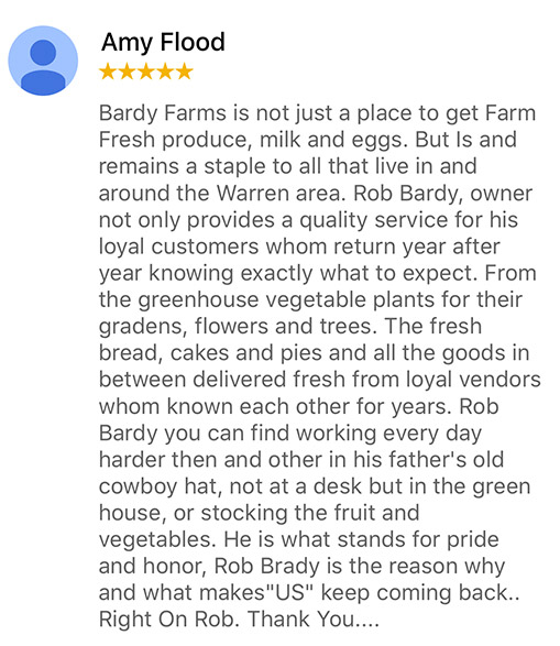a review of Bardy Farms
