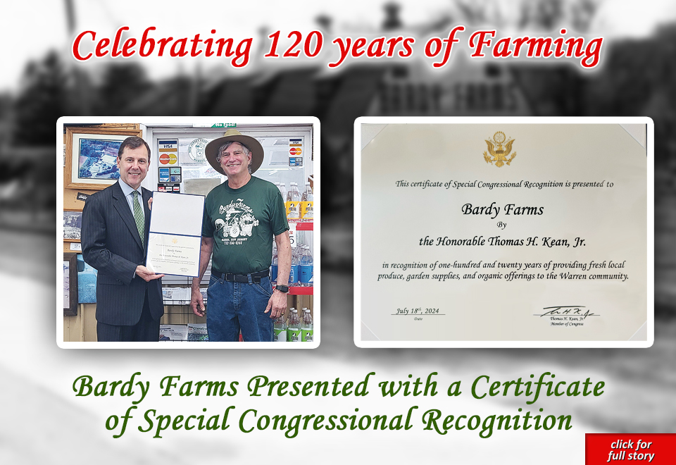 Bardy Farms receives Special Congressional Recognition